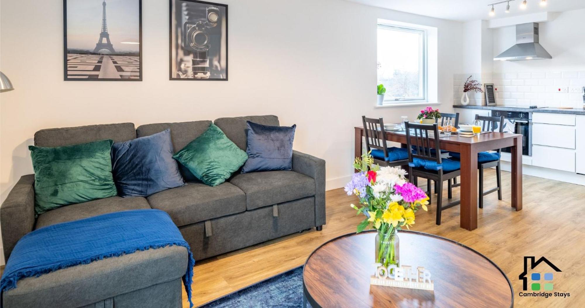 Cambridge Stays Riverside Apart Hotel With 2Br Flats At The City Centre-Parking-Balcony Cameră foto